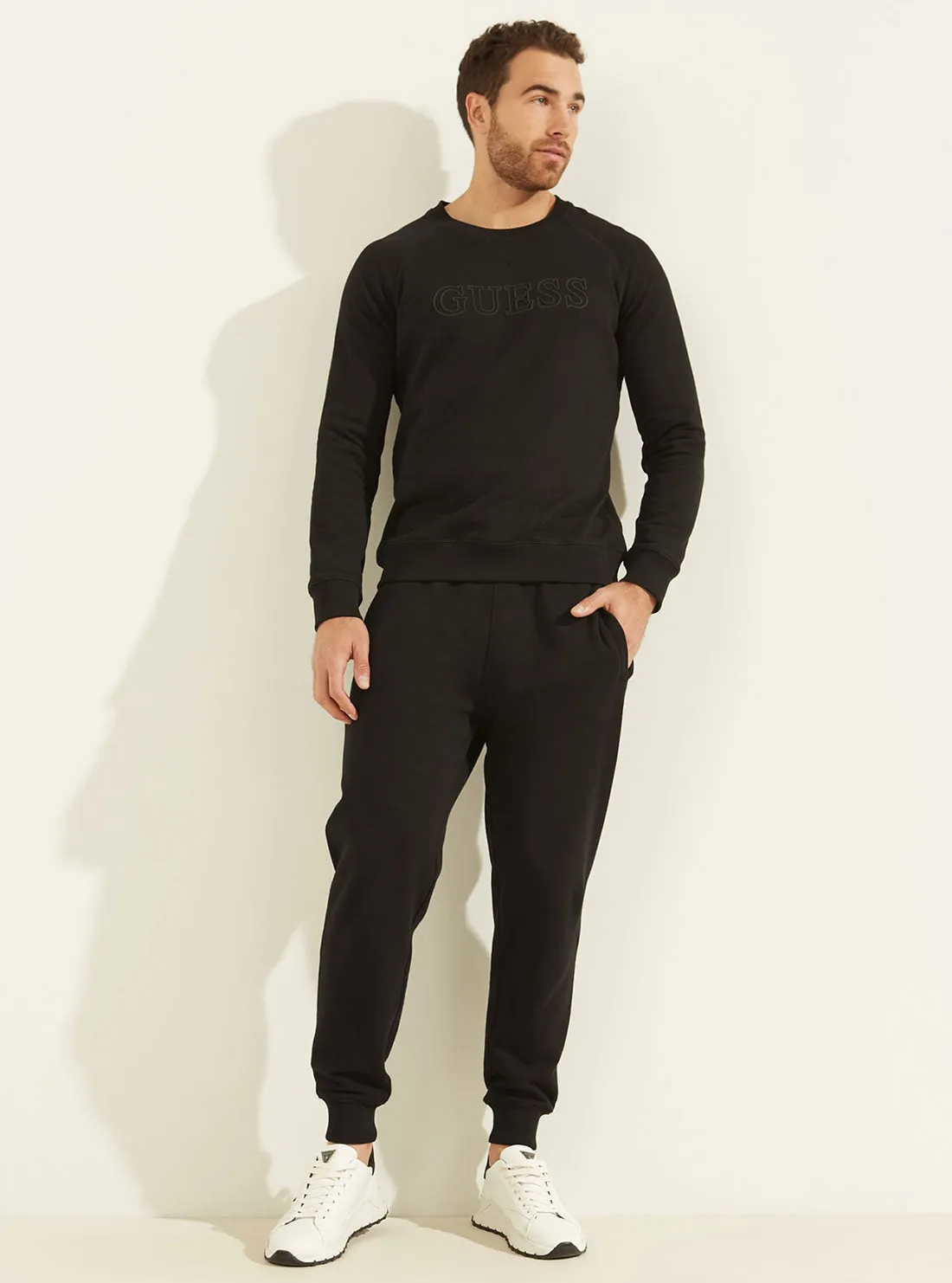 Eco Black Aldwin Active Logo Jumper