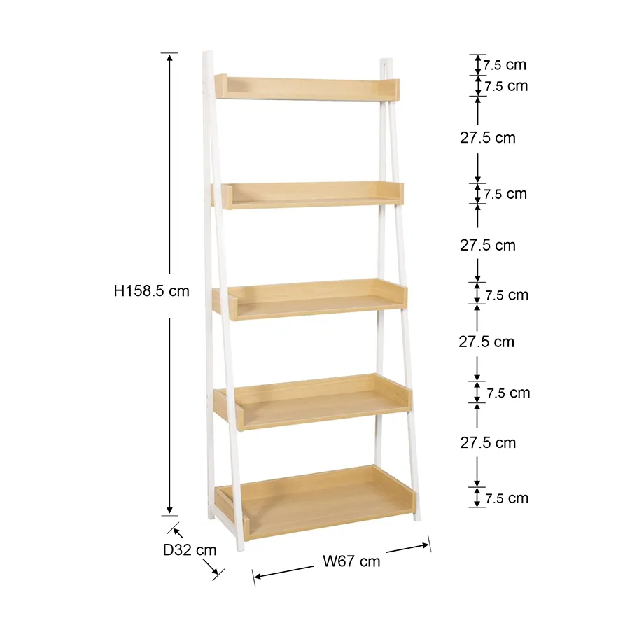 Elliana 5 Tier Bookshelves