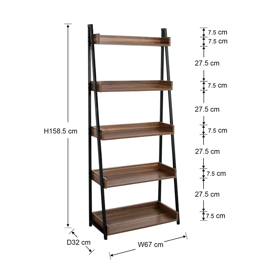 Elliana 5 Tier Bookshelves