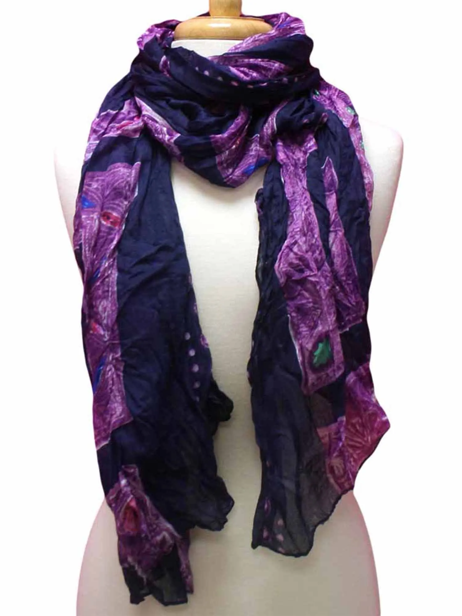 Exotic Jewel Print Light Scarf