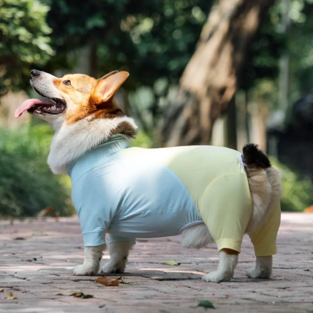 Extra Large Stretch Sunblock Dog Onesie Cooling Dog Clothes