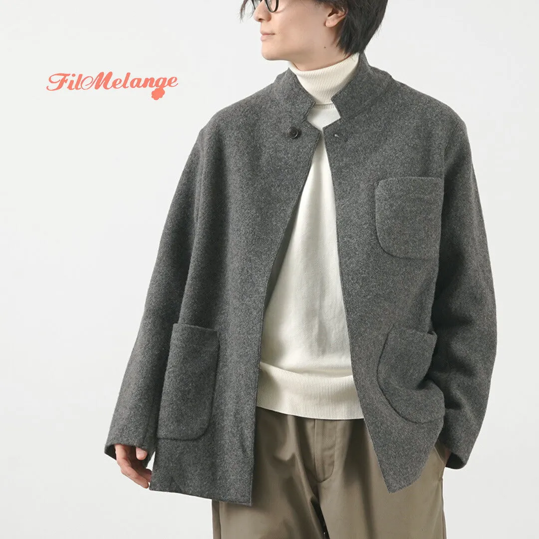 FILMELANGE / Hiet Melton Knit Jacket