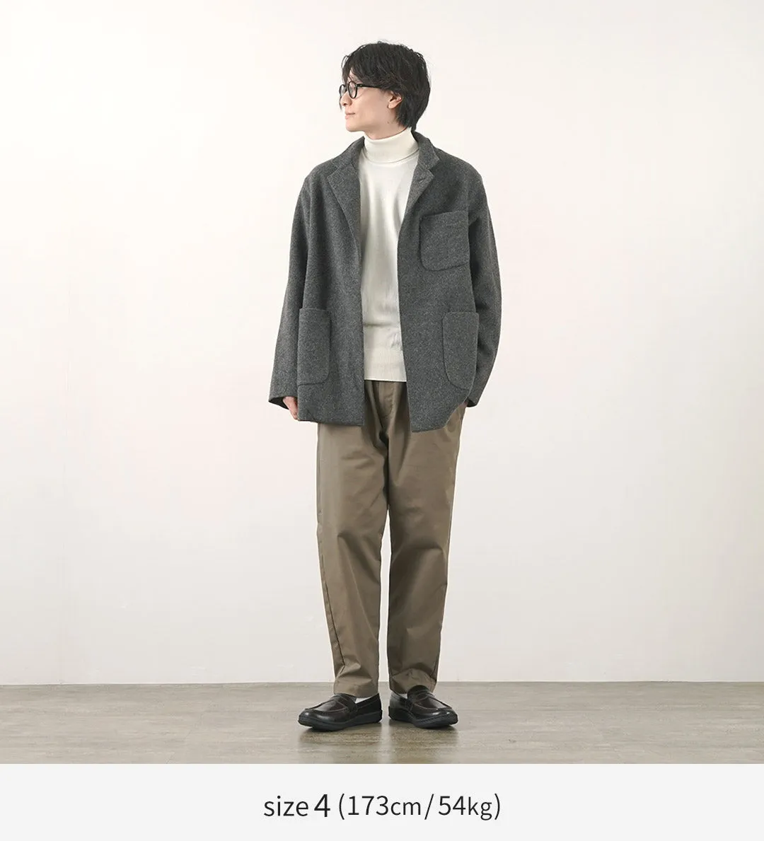 FILMELANGE / Hiet Melton Knit Jacket