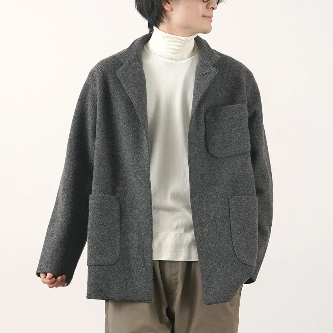 FILMELANGE / Hiet Melton Knit Jacket