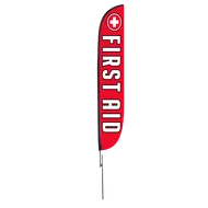 First Aid Feather Flag