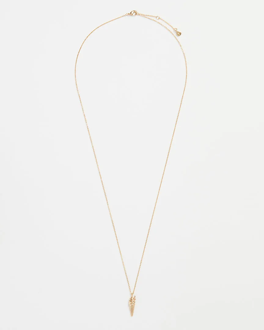 Gold Ice Cream Long Necklace