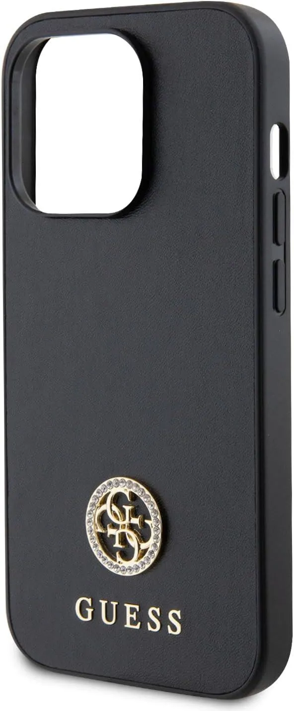 Guess Strass Metal Logo Hard Case for iphone 15 Pro Max 6.7" Black - GUHCP15XPS4DGPK