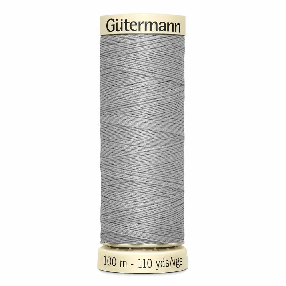 Gutermann Polyester Thread 100m #102 Light Grey