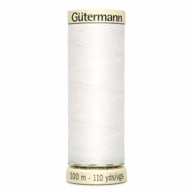 Gutermann Polyester Thread 100m #20 White