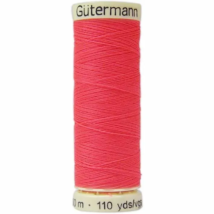 Gutermann Polyester Thread 100m #3837 Hot Pink