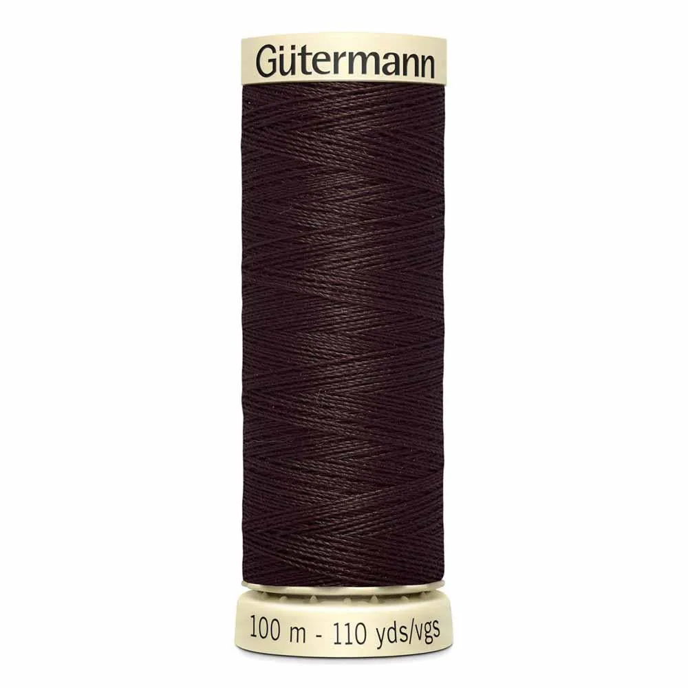 Gutermann Polyester Thread 100m #594 Dark Brown