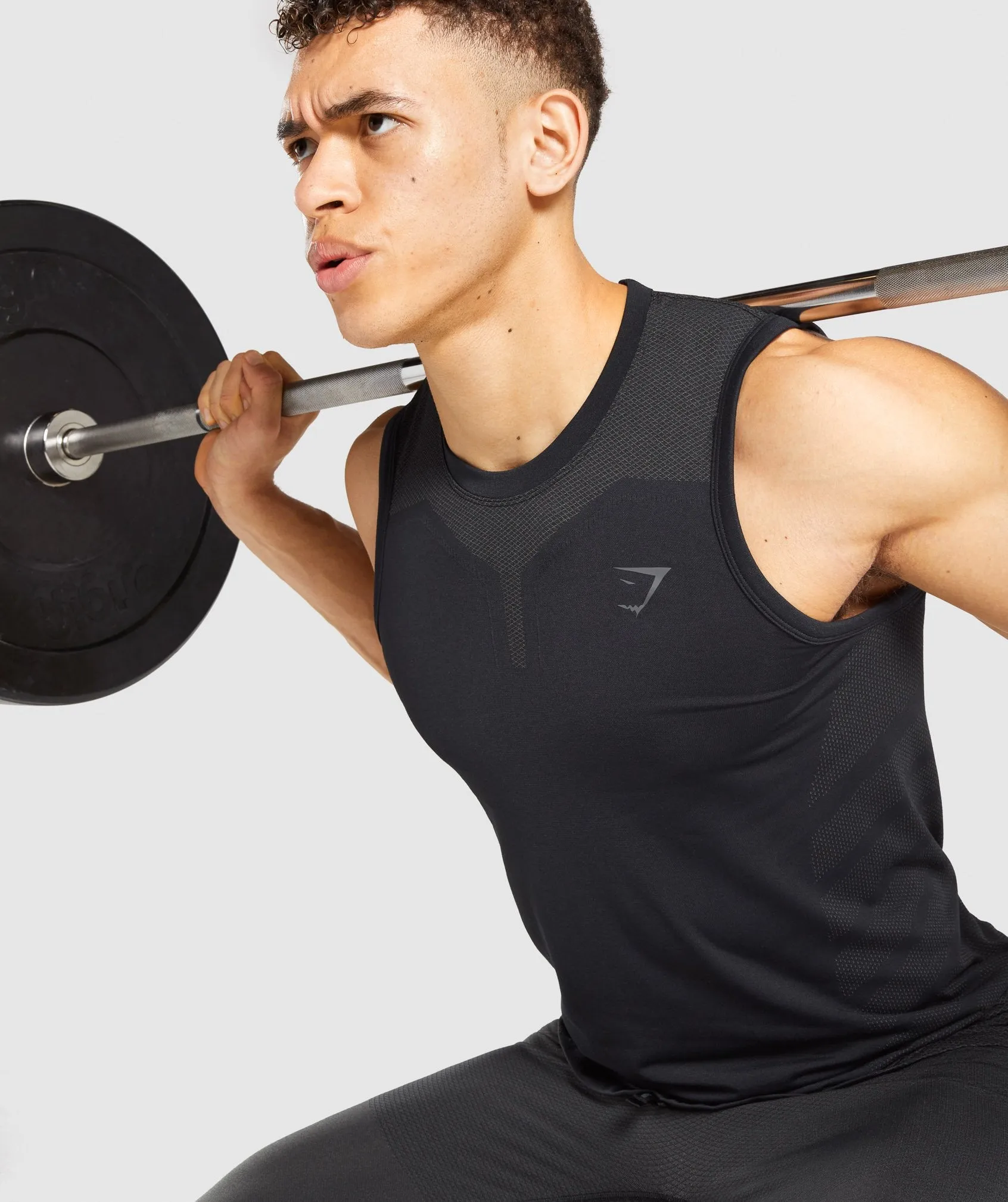 Gymshark 315 Tank - Black/Charcoal