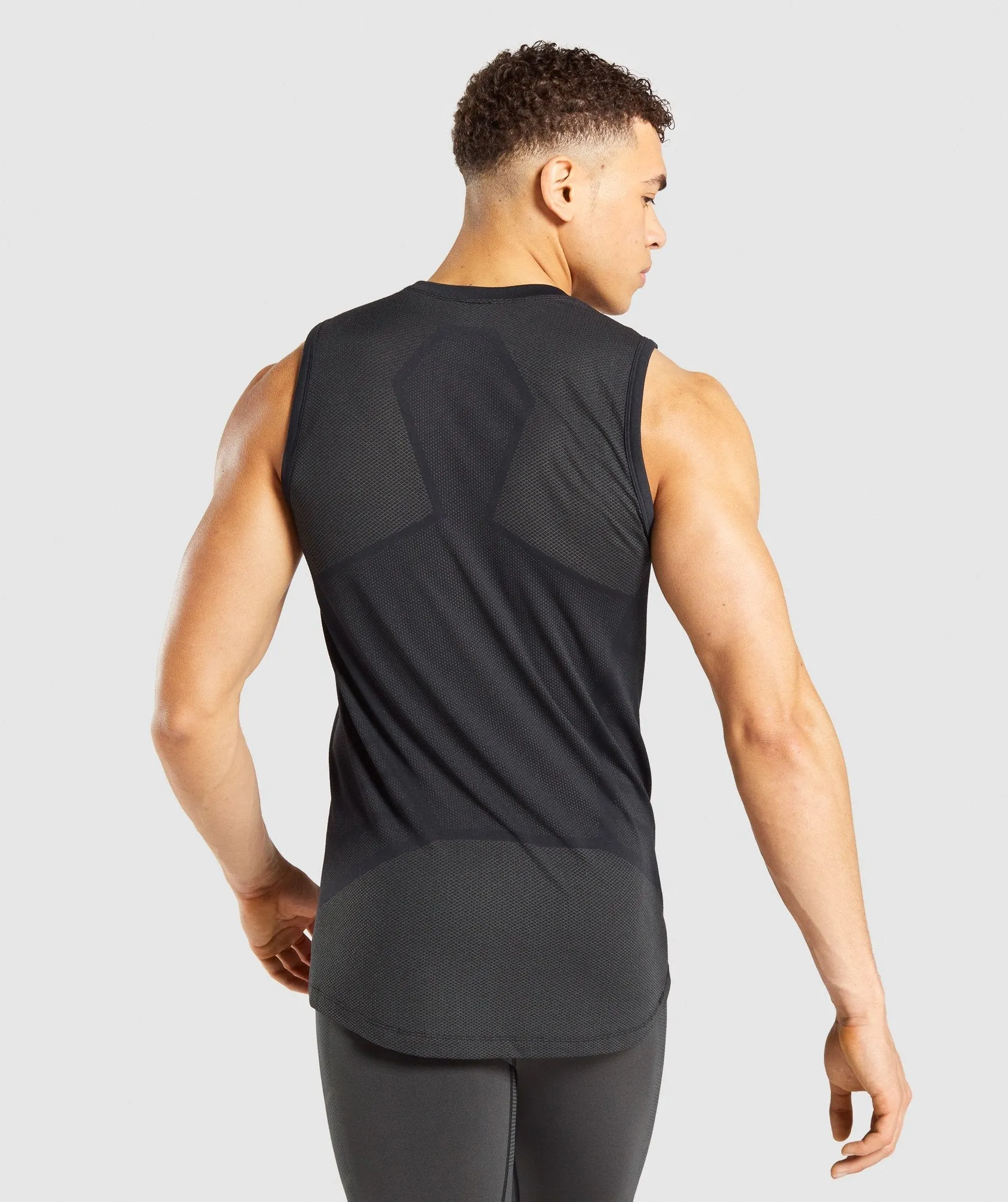 Gymshark 315 Tank - Black/Charcoal