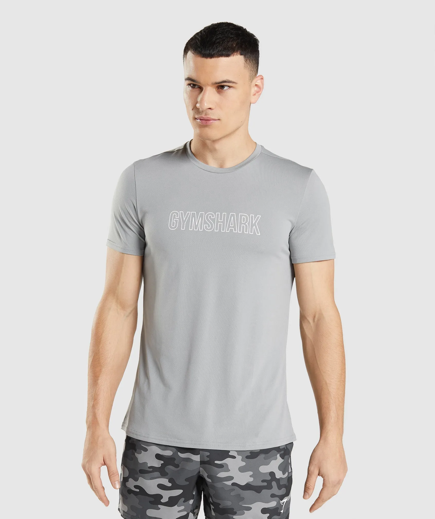 Gymshark Arrival Graphic T-Shirt - Smokey Grey