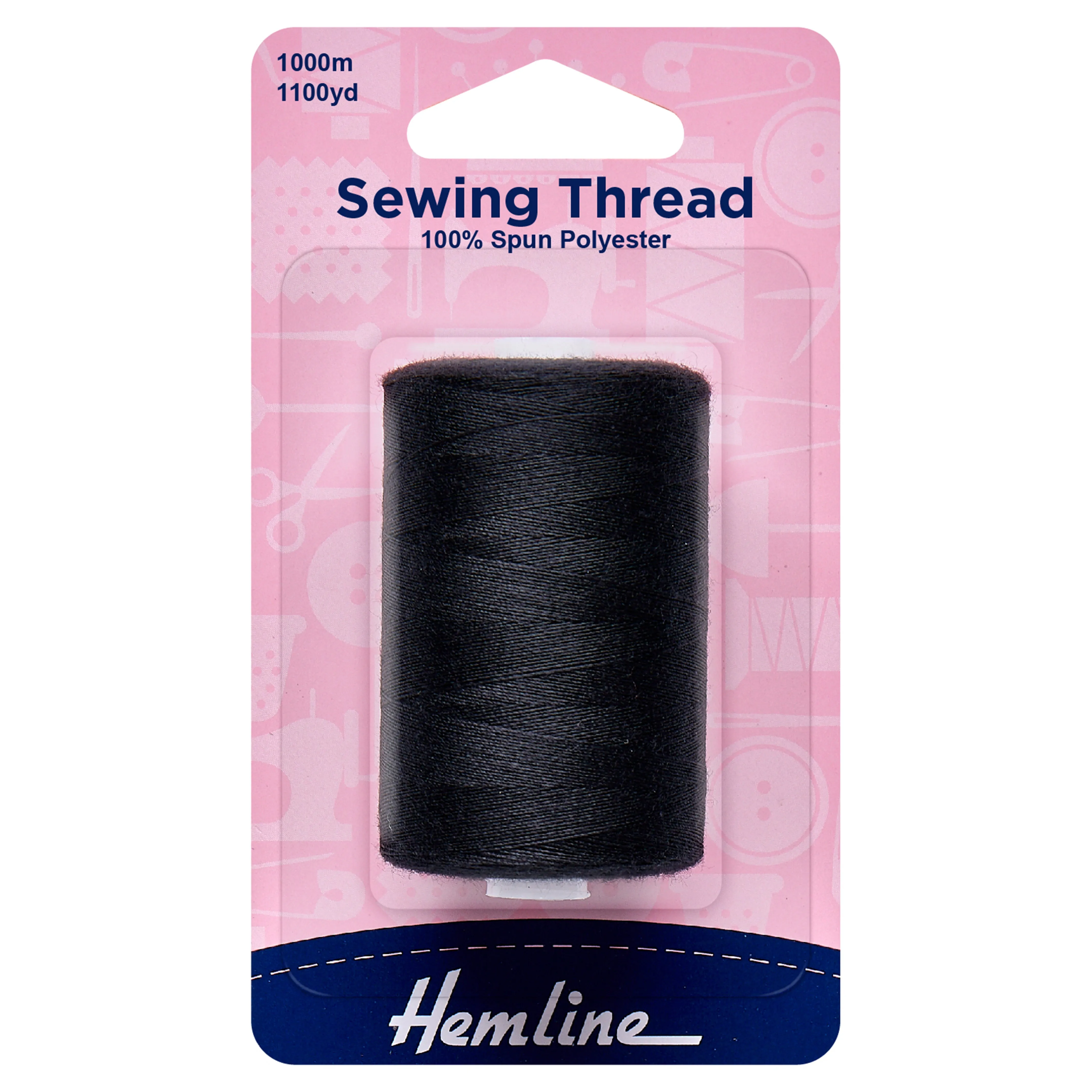 Hemline 100% Polyester Versatile Sewing Thread Spool 1000m