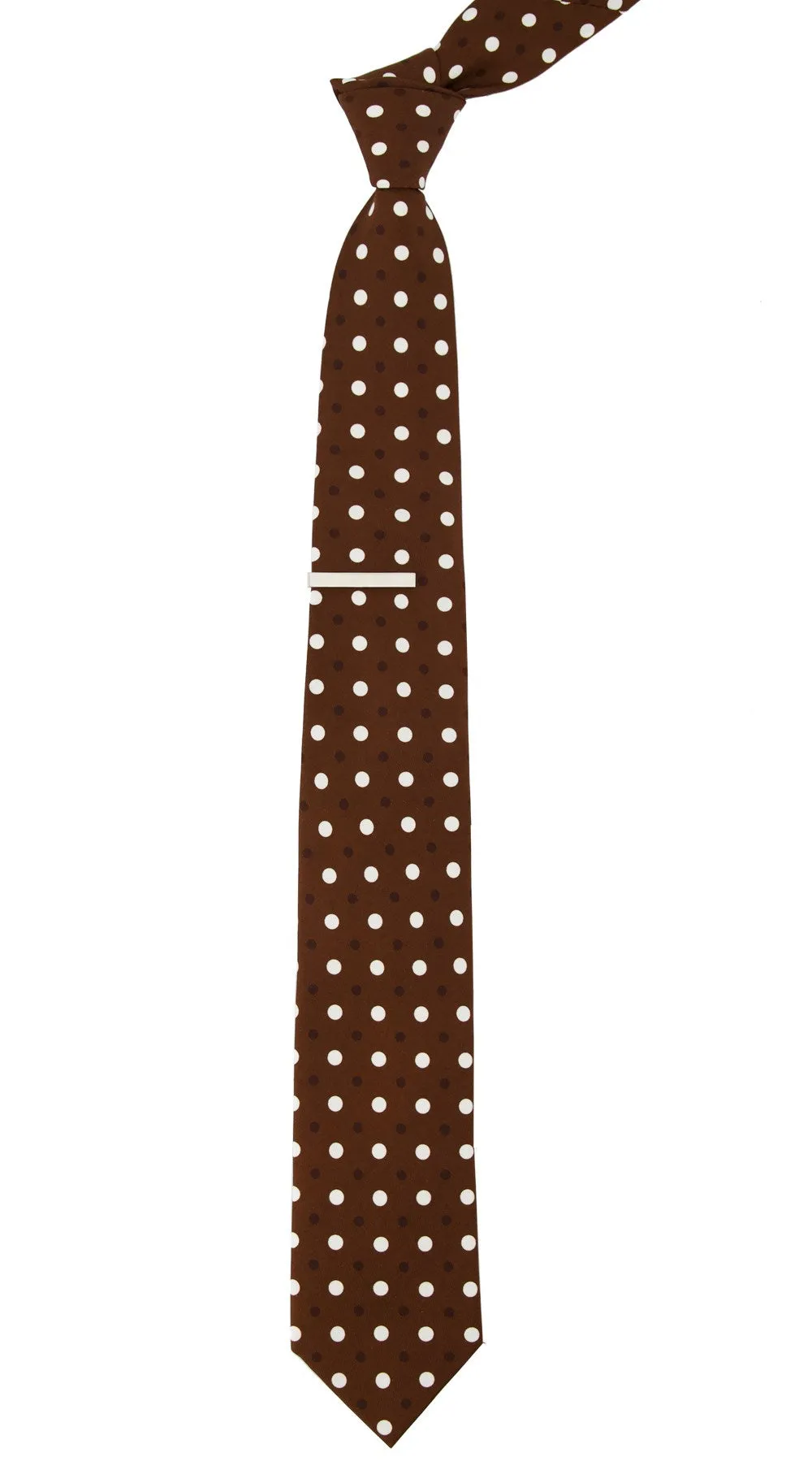 Hidden Dots Chocolate Brown Tie