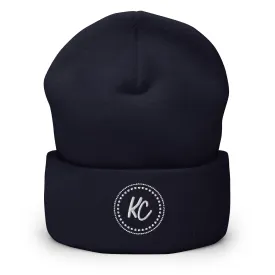 KC Embroidered Cuffed Beanie