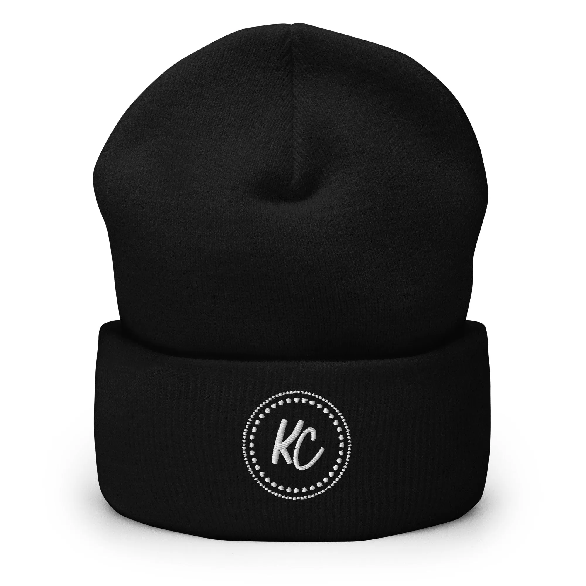 KC Embroidered Cuffed Beanie