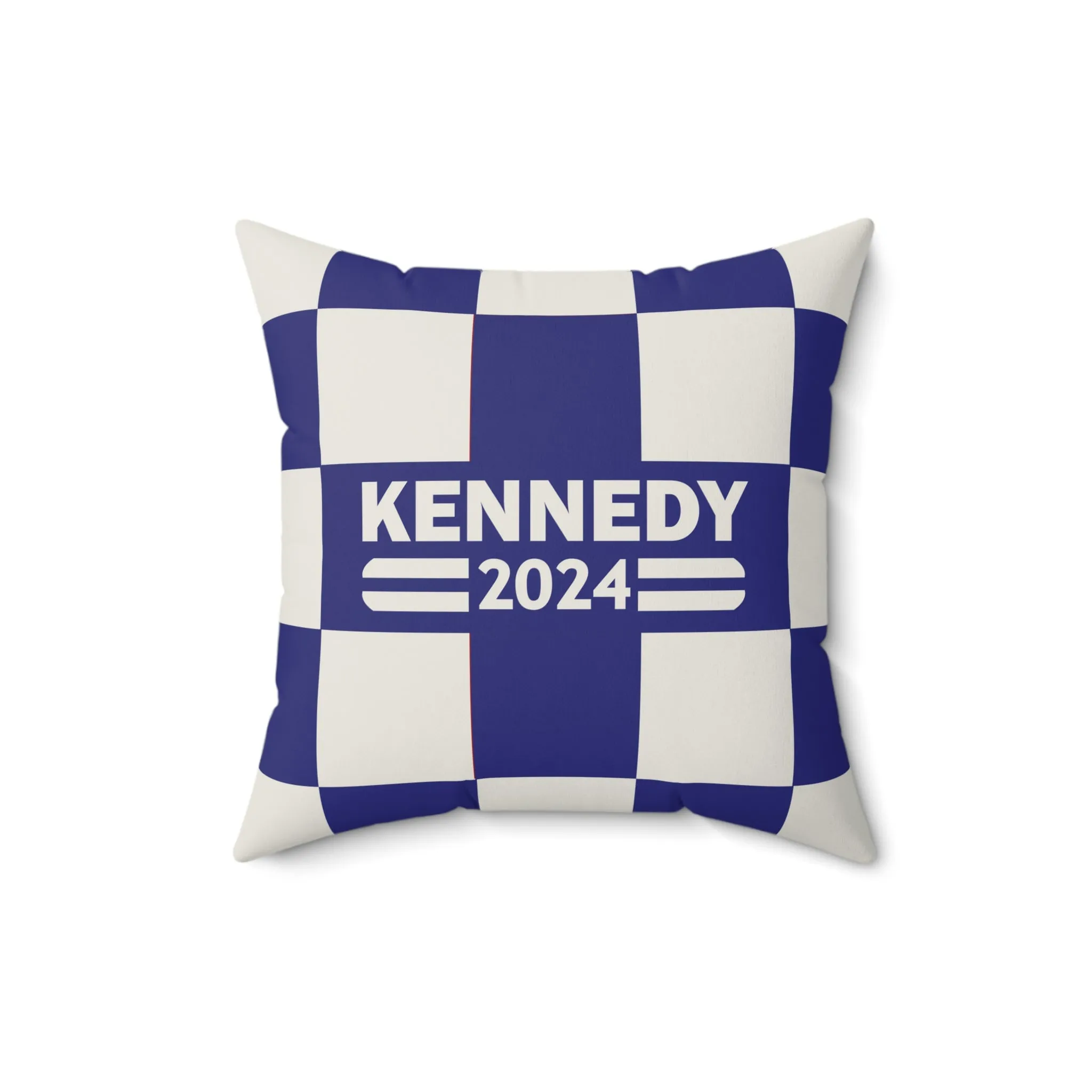 Kennedy Classic Checker Navy Square Pillow