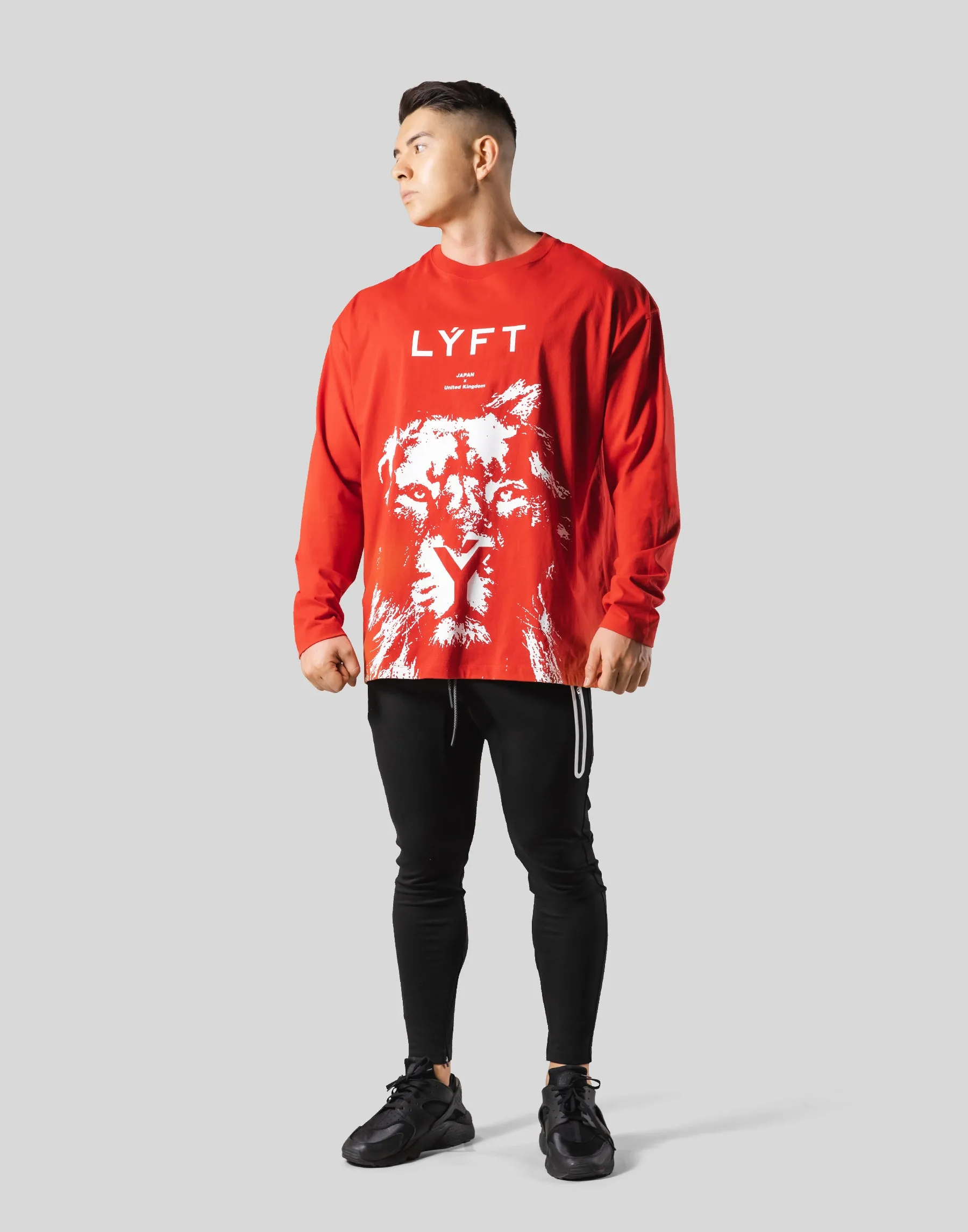 Lion Long Sleeve T-Shirt - Orange