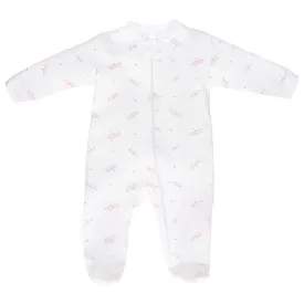 Little Princess Printed Zipper Footie | Baby Girl