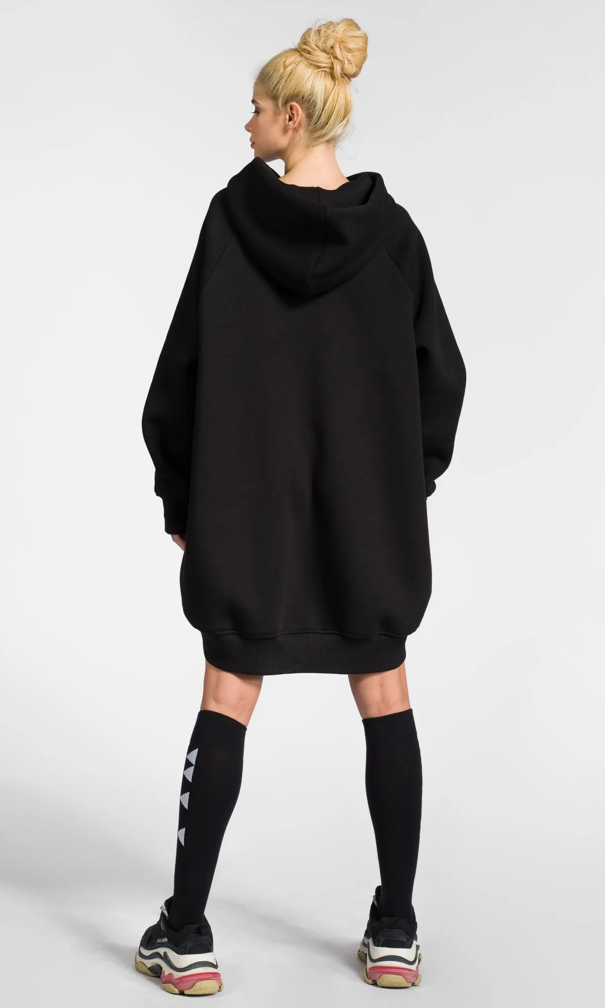 Long Hoodie with Raglan Shoulders