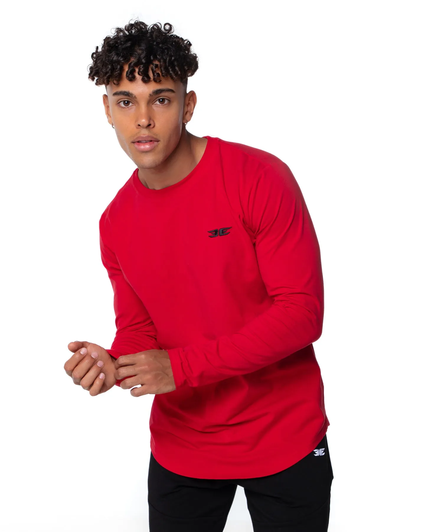 Long Sleeve Scoop - Red