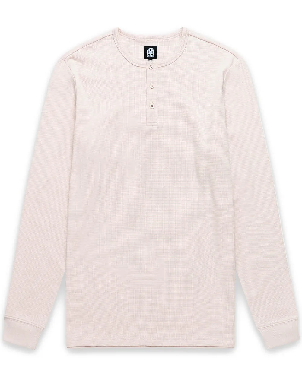 Long Sleeve Waffle Knit Henley