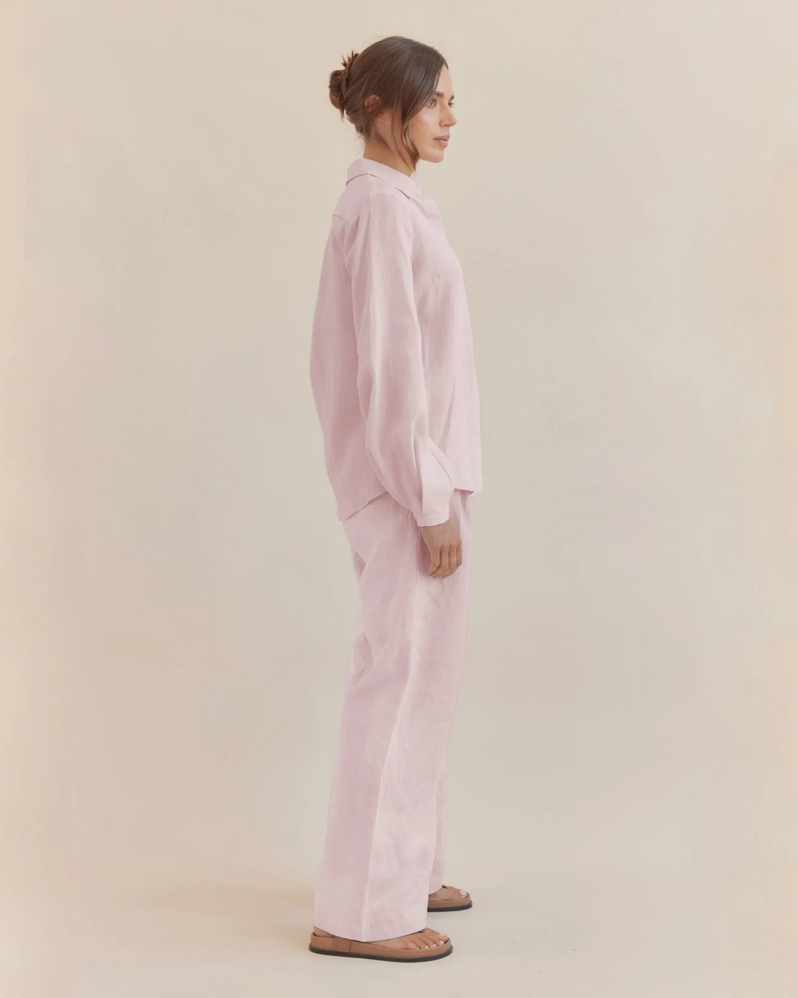 Luma Linen Shirt - Rosewater