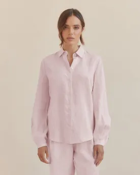 Luma Linen Shirt - Rosewater