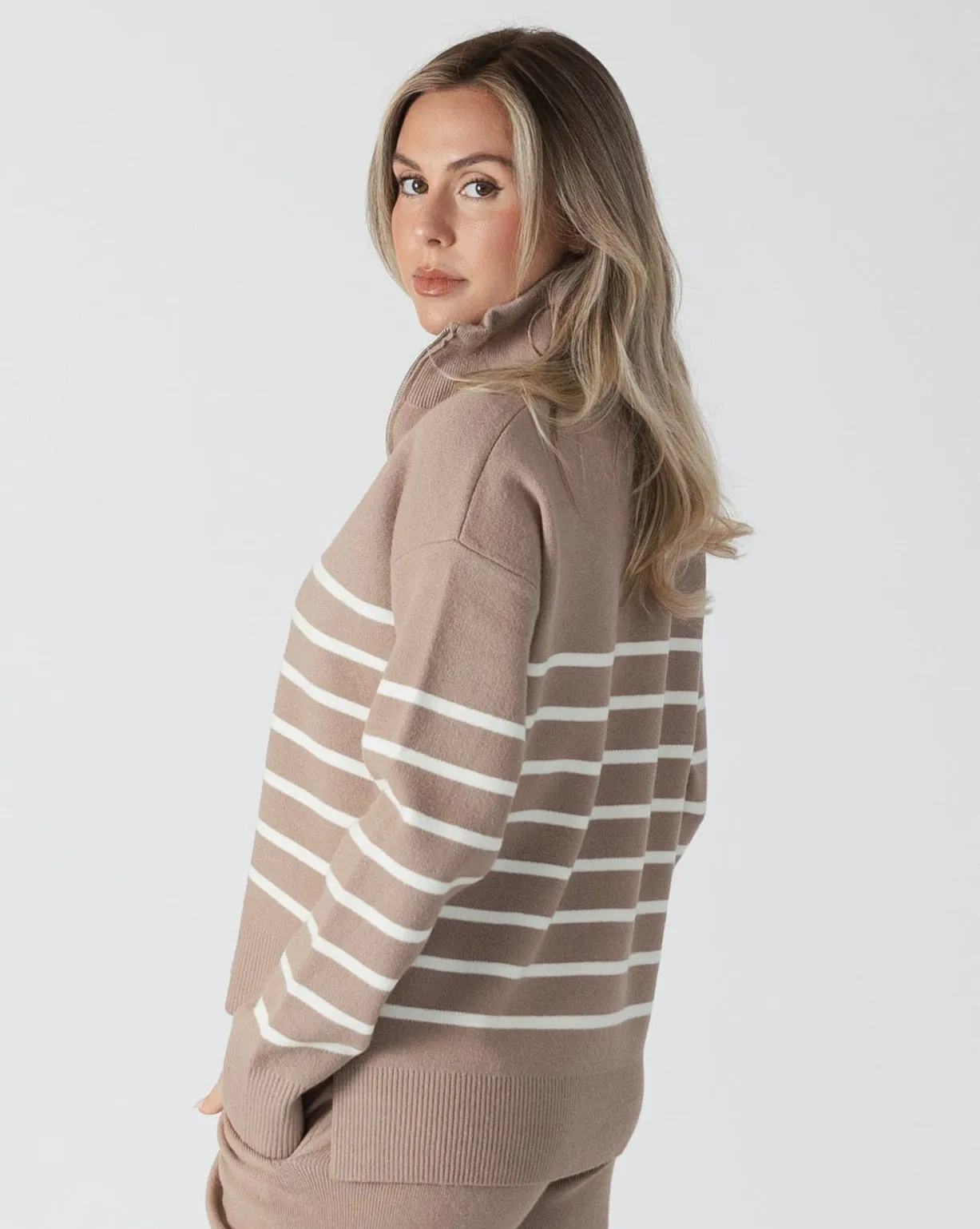 Lyla and Luxe Bobbi Stripped Sweater