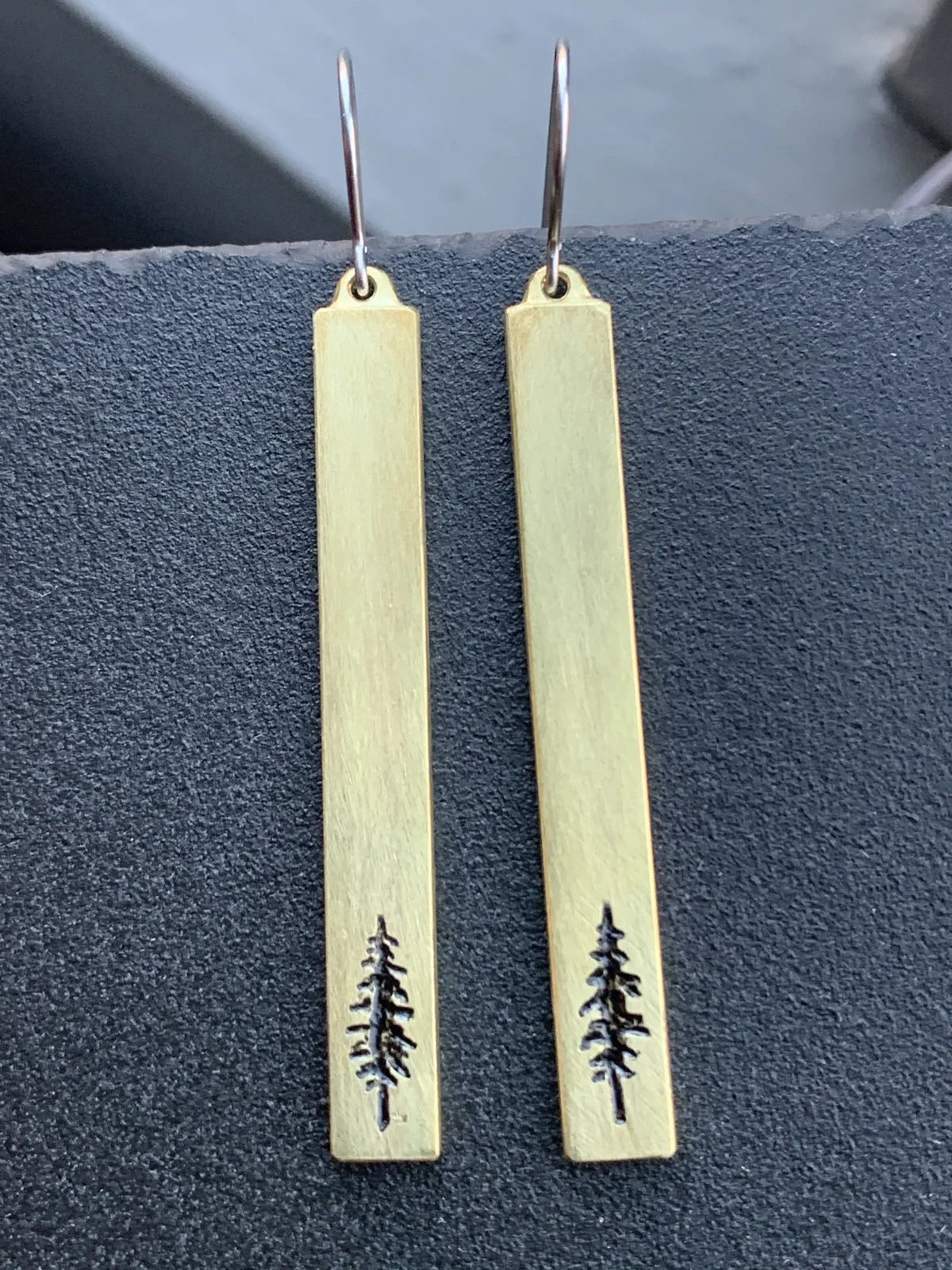 Majestic Conifer Tree Dangle Earrings