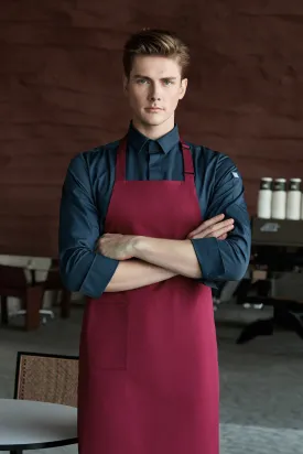 Maroon Bib Apron