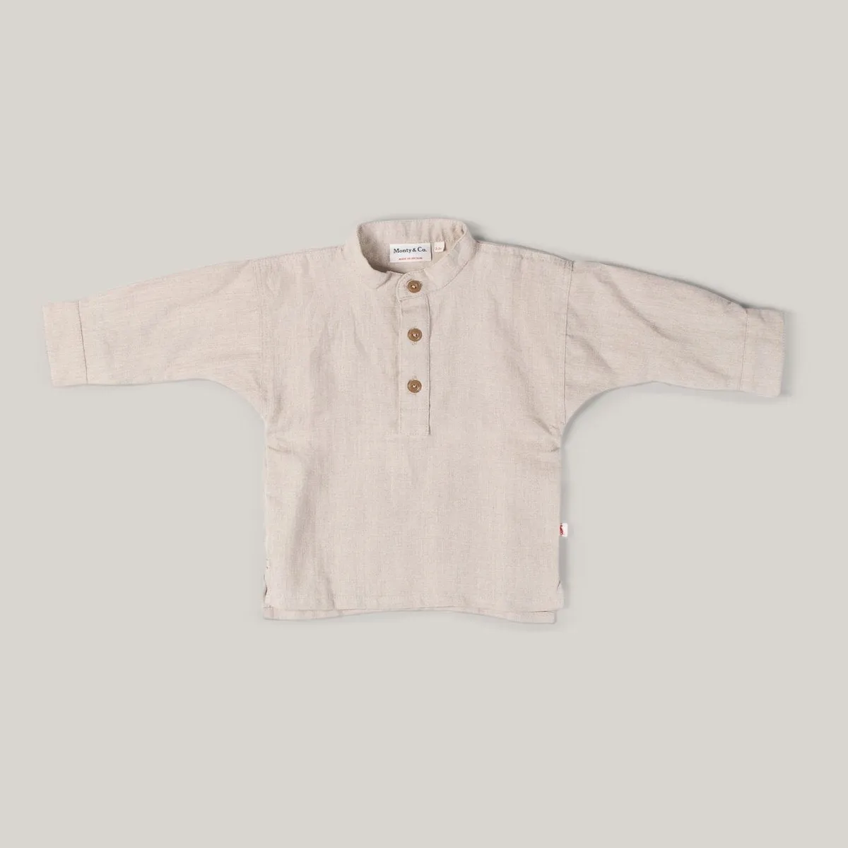 MONTY & CO. FIELD GRANDAD SHIRT - ECRU