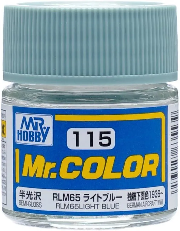 Mr. Hobby C115 Mr. Color RLM65 Light Blue Lacquer Paint 10ml