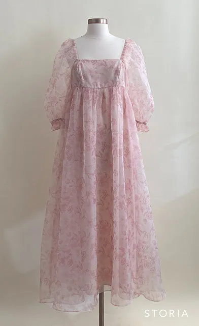 *New* Mona Maxi Dress with Smocking in Pink Floral - Bump Friendly & Inclusive Sizing (S-3XL)