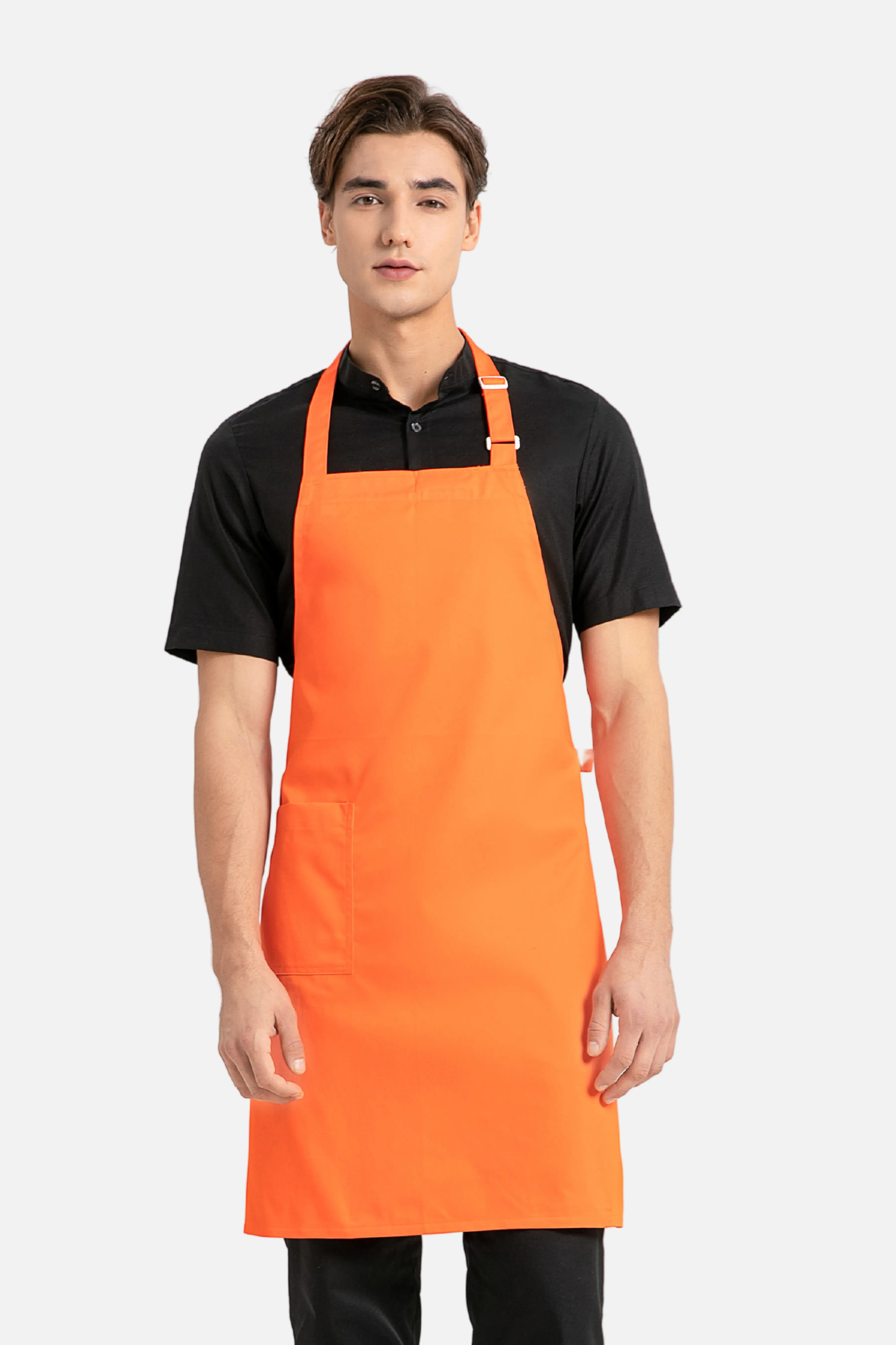 Orange Bib Apron