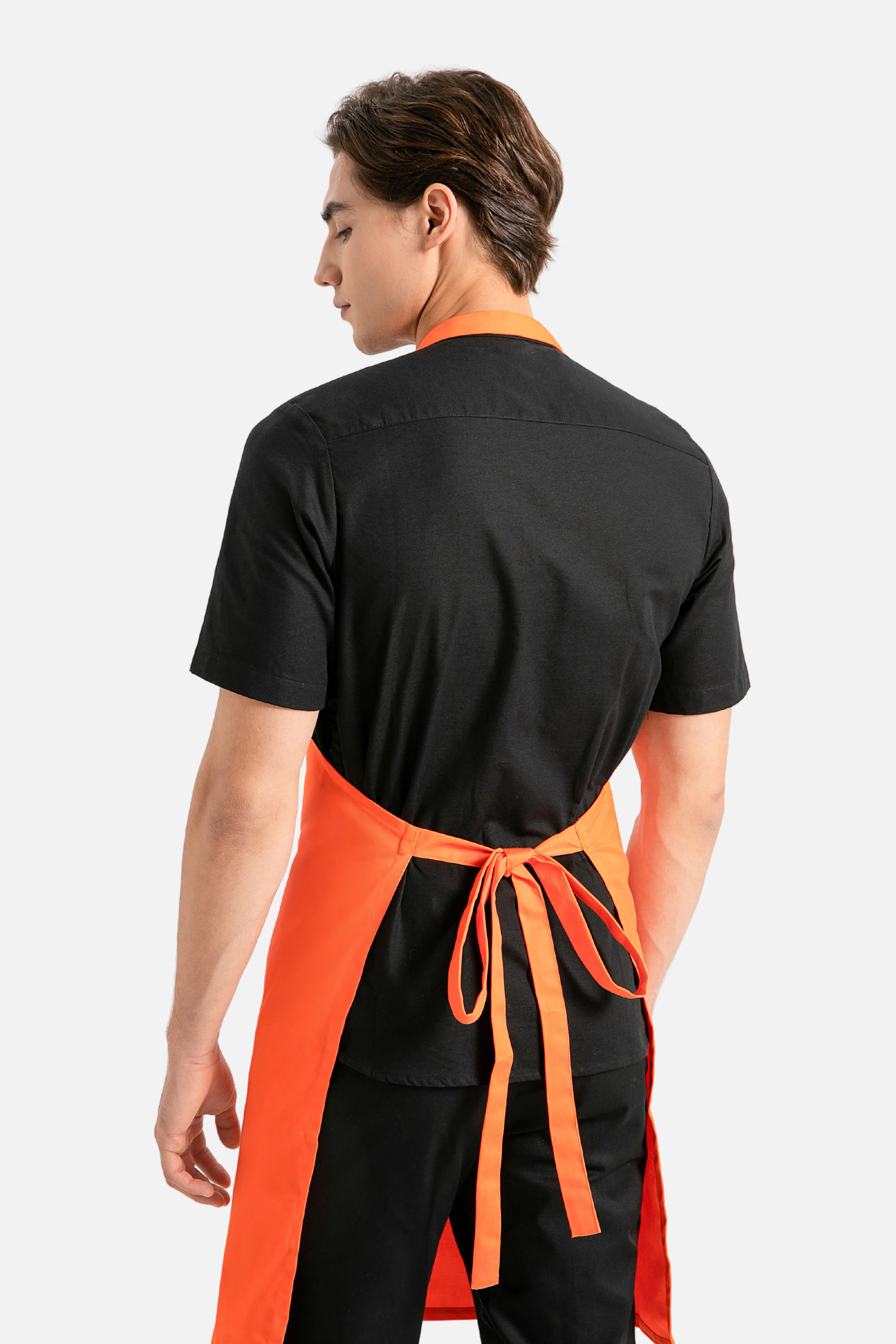 Orange Bib Apron