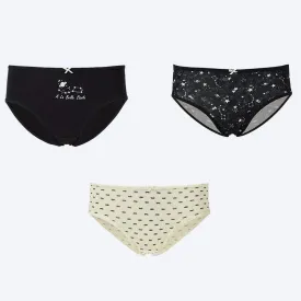 Pack of 3 Cotton Printed Briefs