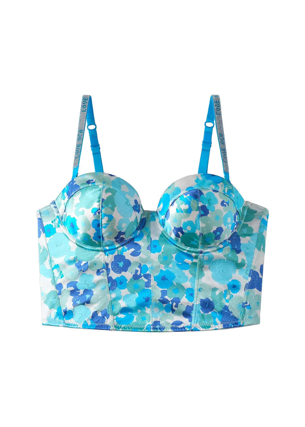 PANDORA Plus Sexy Printed Balconette Corset Long Demi Bra