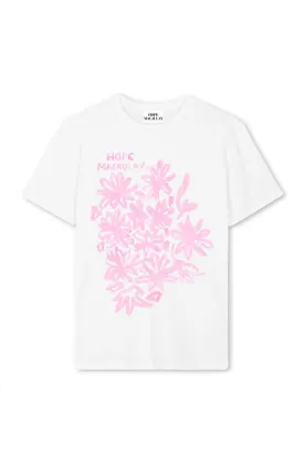 Pink Floral Oversized T-shirt