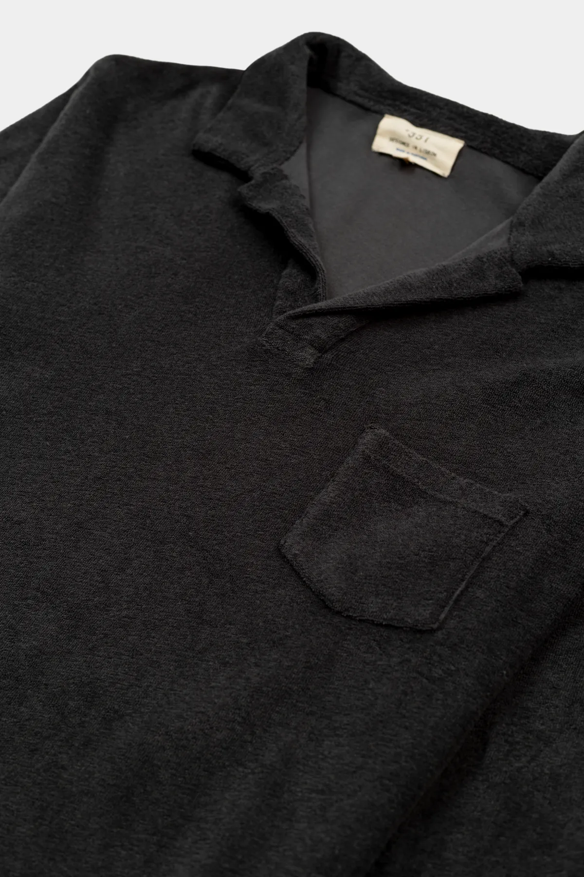 POLO LONG SLEEVE TERRY CHARCOAL