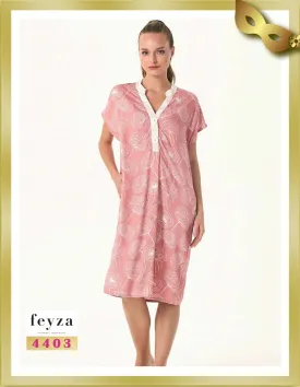 Printed Short Nightgown 4403