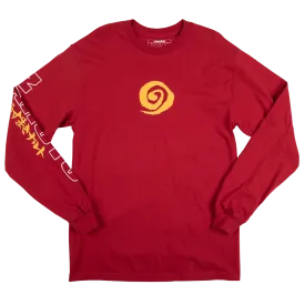 Red Naruto Uzumaki Long Sleeve