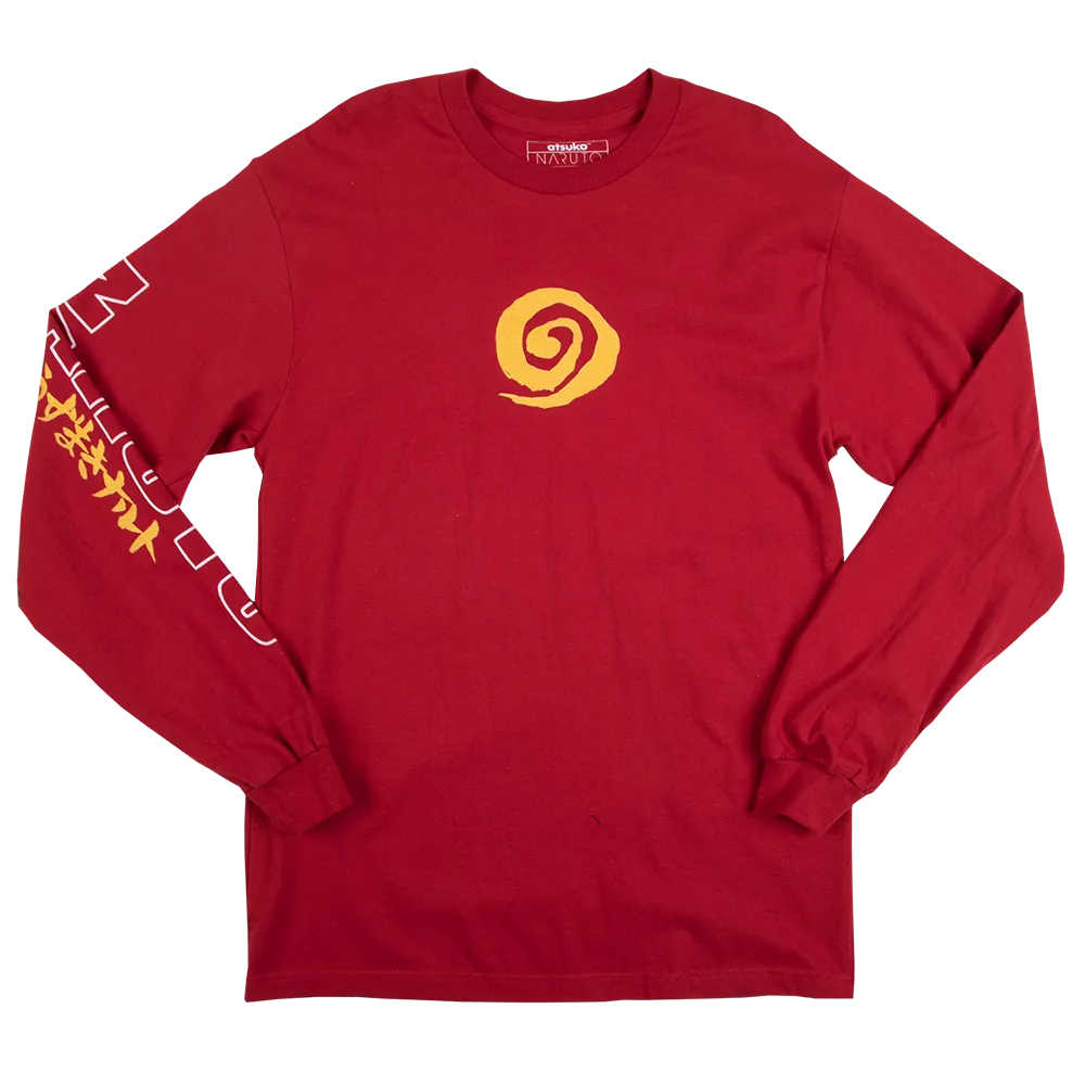 Red Naruto Uzumaki Long Sleeve