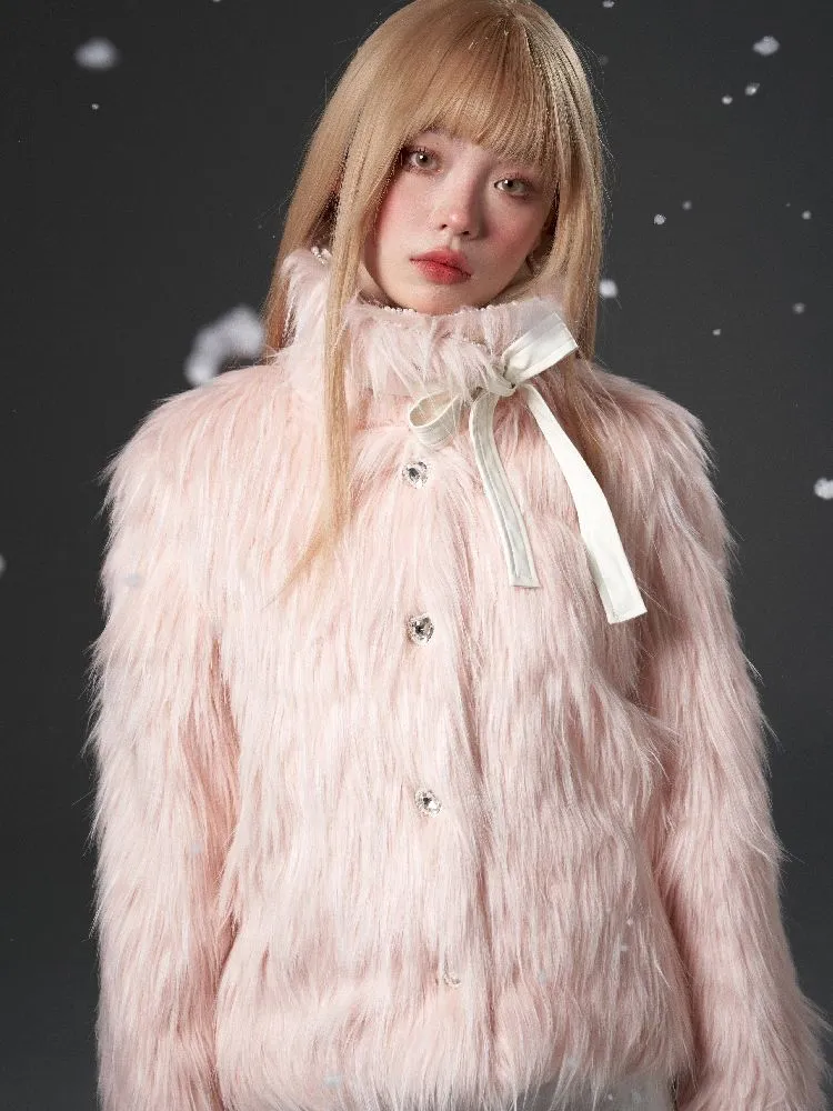 Removable Long Hair Winter Coat【s0000005328】