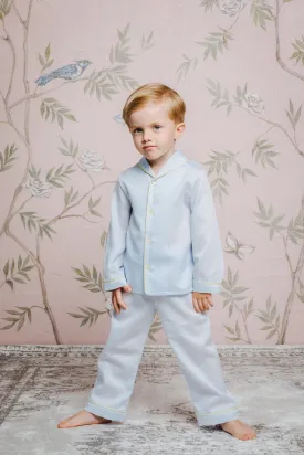 SAM - BOYS' COTTON PYJAMA SET LIGHT BLUE