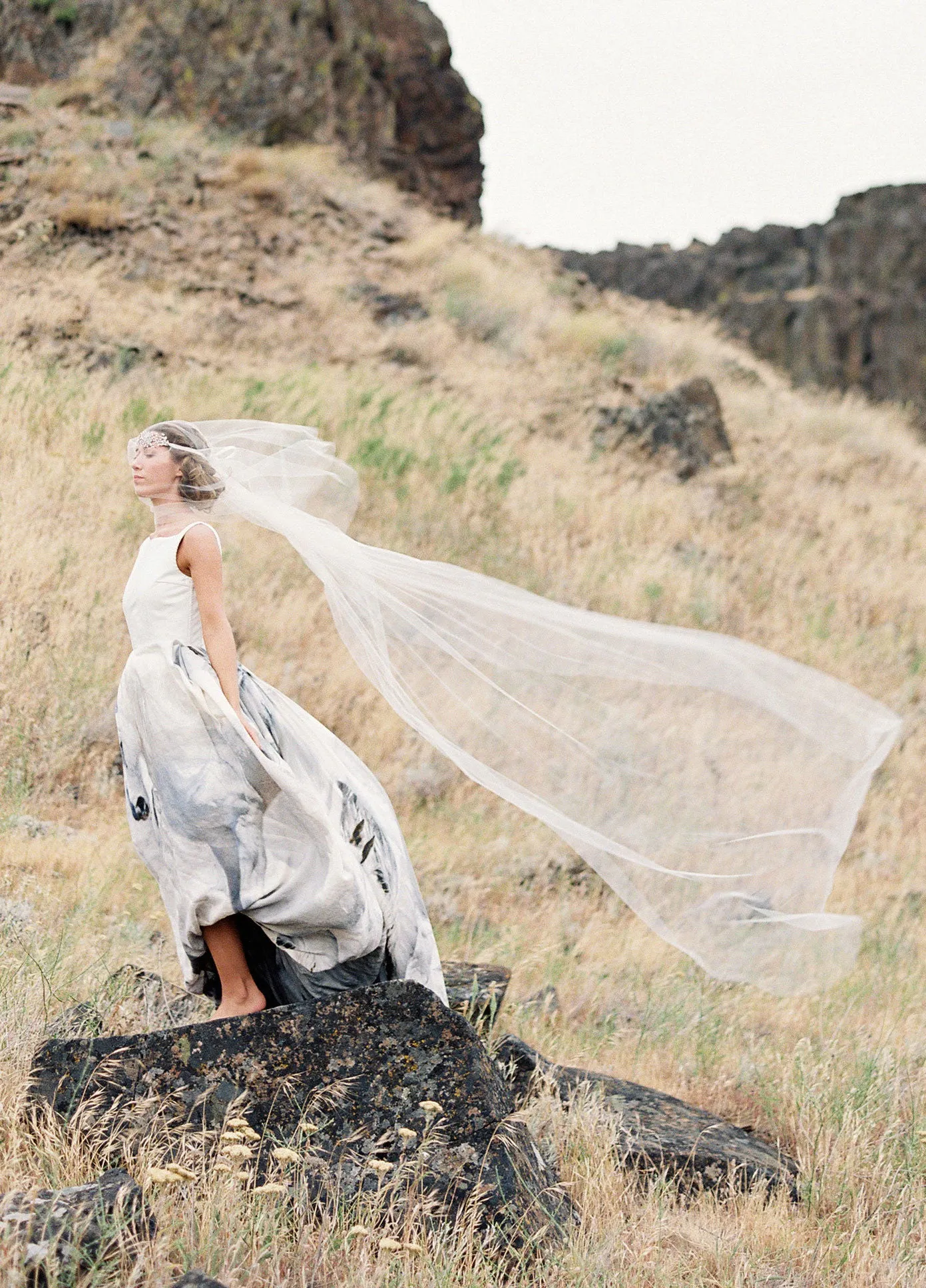 Simple Cathedral or Chapel length veil - Style #357