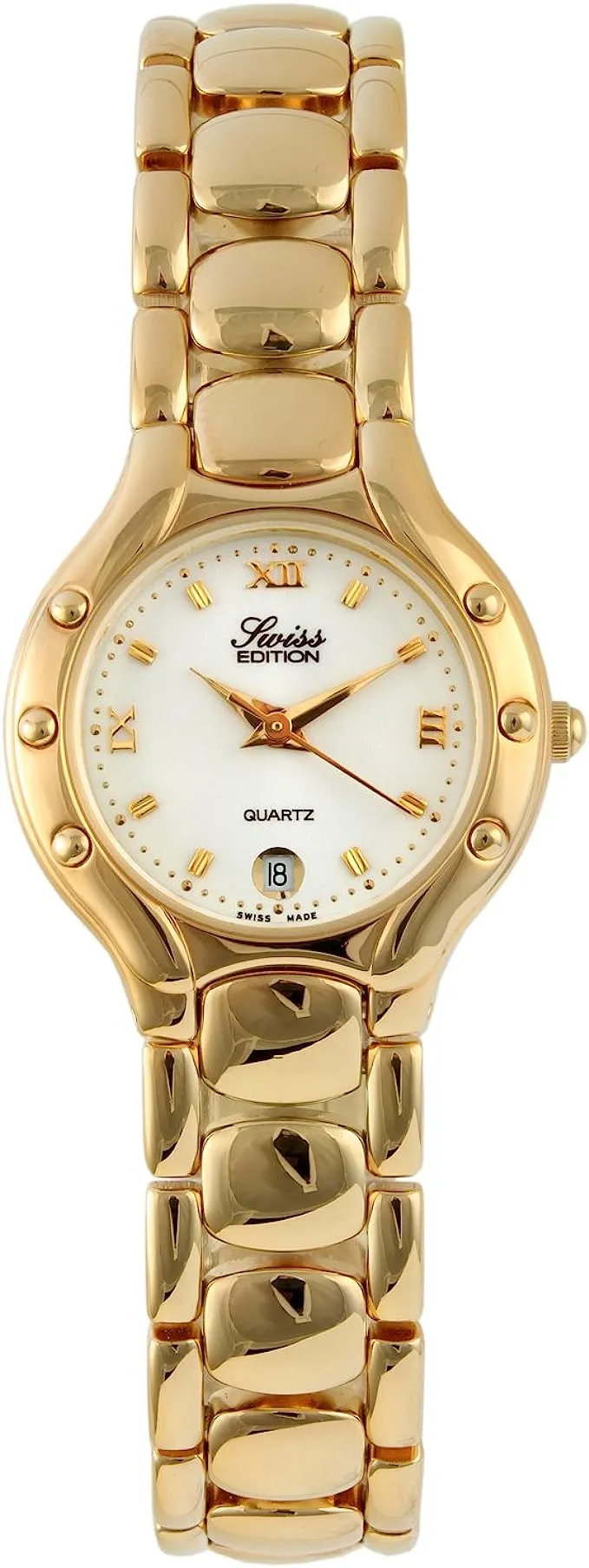 Swiss Edition Women's Watch with 23K Gold Plated Dress Bracelet