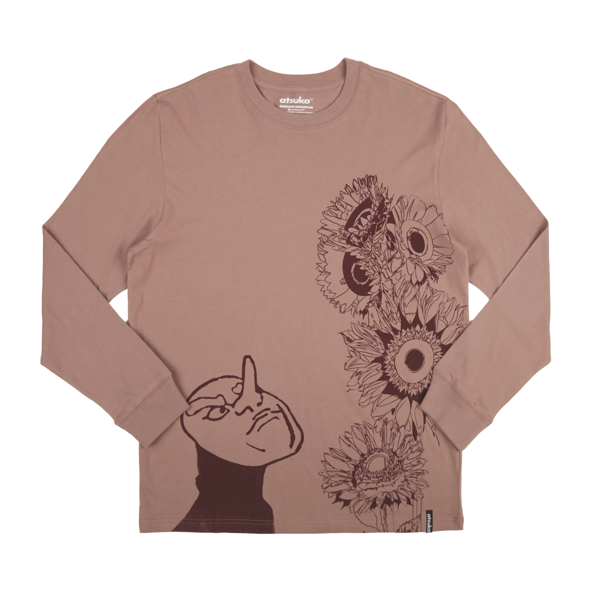 Tengus in the Wild Long Sleeve Brown Tee